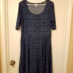Blue LuLaRoe Nicole dress